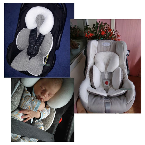 Waterproof baby stroller cushion mats car seat accessories head support belt shoulder-sided protective cover Neck Protection pad