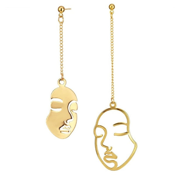 Abstract Art Drop Earrings