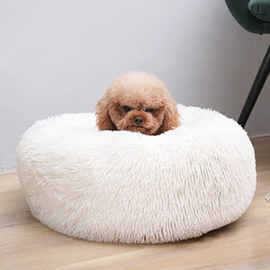 Autumn and Winter Round Long-haired Pet Mat Suitable fo Cats and Dogs Sleeping Feel Warm and Comfortable During in Winter