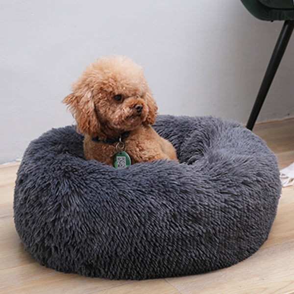 Autumn and Winter Round Long-haired Pet Mat Suitable fo Cats and Dogs Sleeping Feel Warm and Comfortable During in Winter