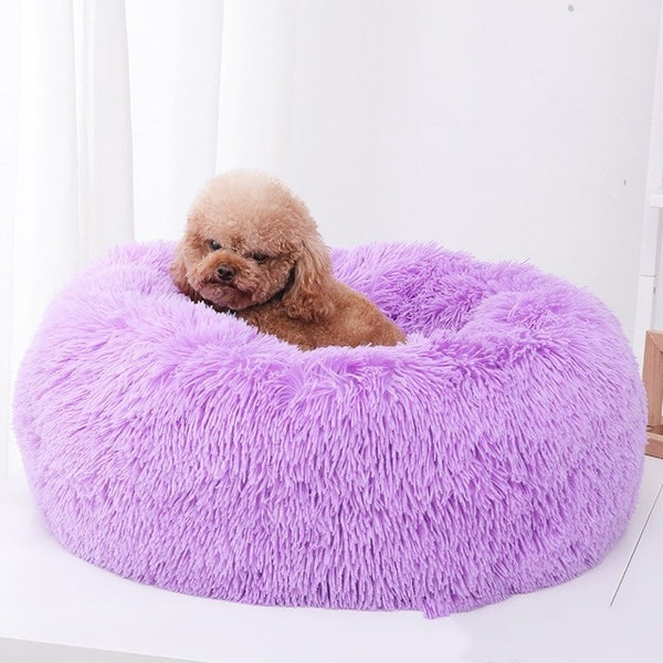 Autumn and Winter Round Long-haired Pet Mat Suitable fo Cats and Dogs Sleeping Feel Warm and Comfortable During in Winter