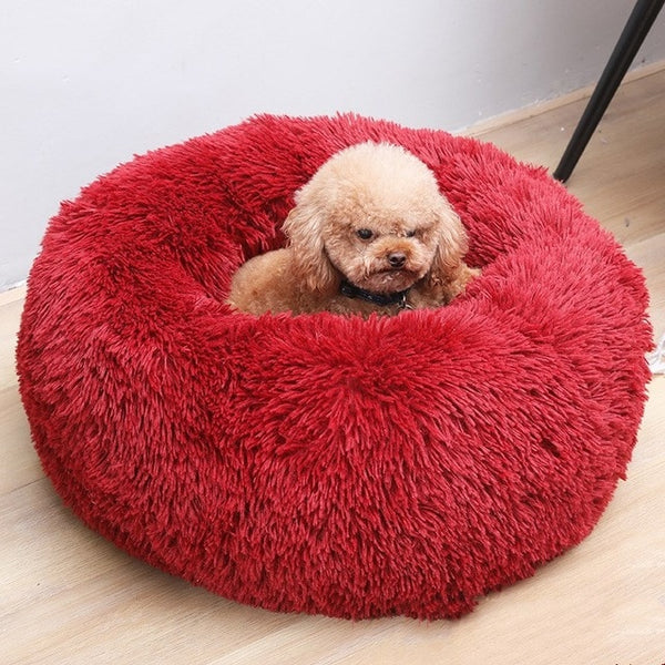 Autumn and Winter Round Long-haired Pet Mat Suitable fo Cats and Dogs Sleeping Feel Warm and Comfortable During in Winter