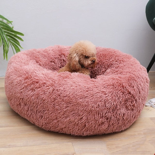 Autumn and Winter Round Long-haired Pet Mat Suitable fo Cats and Dogs Sleeping Feel Warm and Comfortable During in Winter