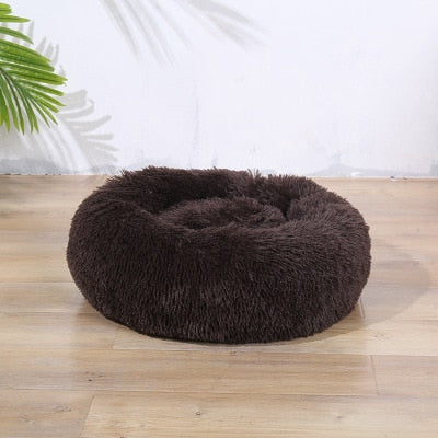 Autumn and Winter Round Long-haired Pet Mat Suitable fo Cats and Dogs Sleeping Feel Warm and Comfortable During in Winter