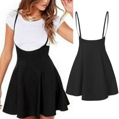 Overall Flare Suspender Skirt