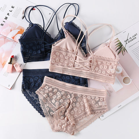 Transparent Lace Push-up Bra