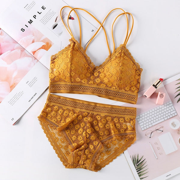 Transparent Lace Push-up Bra