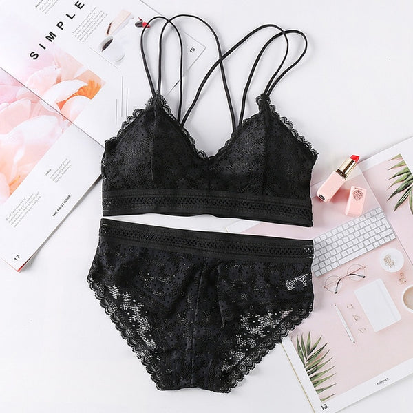 Transparent Lace Push-up Bra