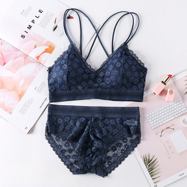 Transparent Lace Push-up Bra