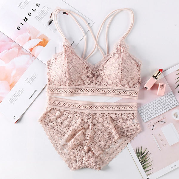 Transparent Lace Push-up Bra