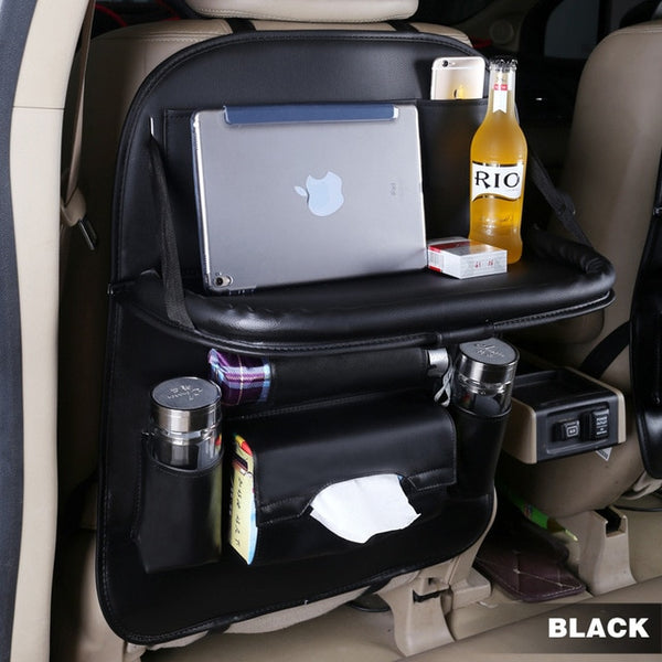 Foldable Table Tray Travel Storage Bag Foldable Dining Table Car Seat