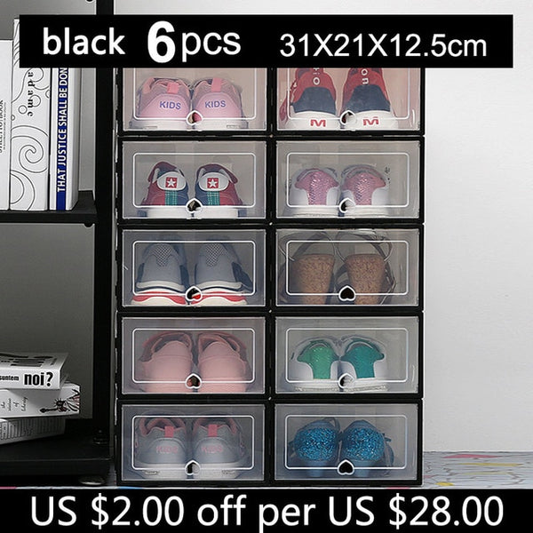 Transparent Dust Proof Shoes Organizer