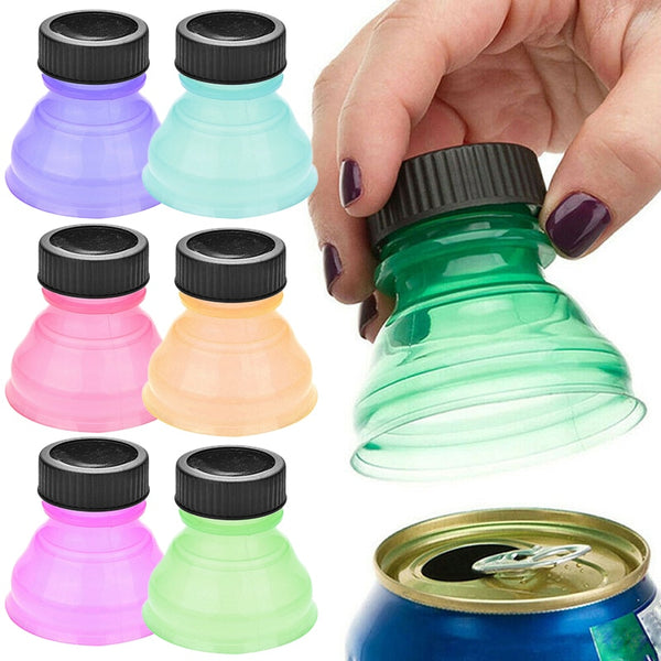 6pcs Bottle Top Lid Protector Reusable