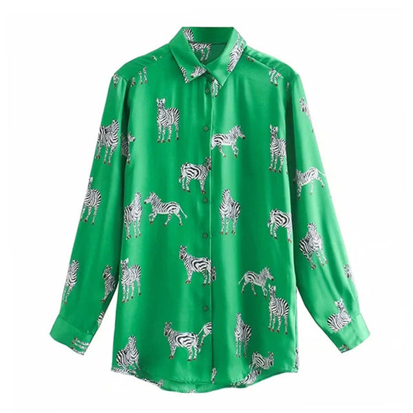 Aachoae Leopard Stylish Shirt