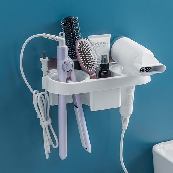 Hands Free Hair Dryer Holder Storage