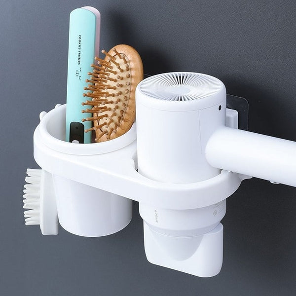 Hands Free Hair Dryer Holder Storage