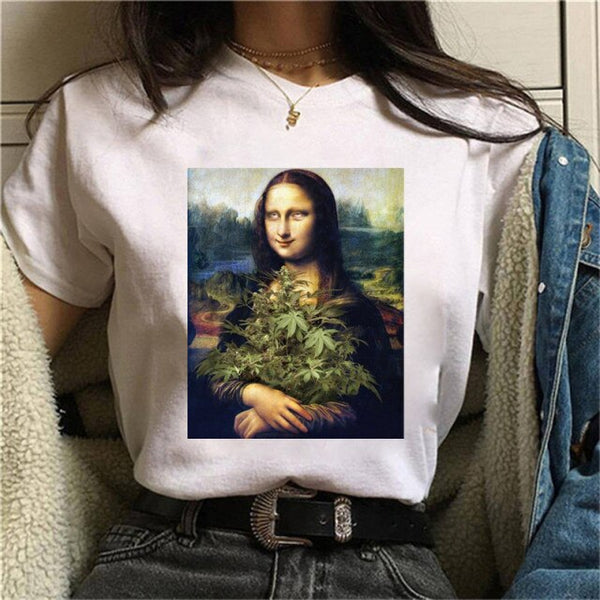 Mona Lisa Wearing Face Mask t-shirt