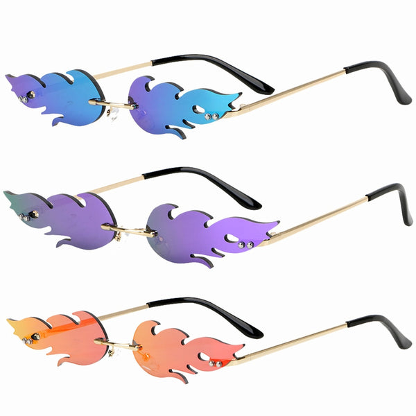 Rimless Wave Sunglasses