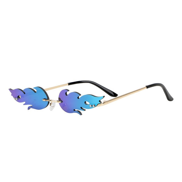 Rimless Wave Sunglasses