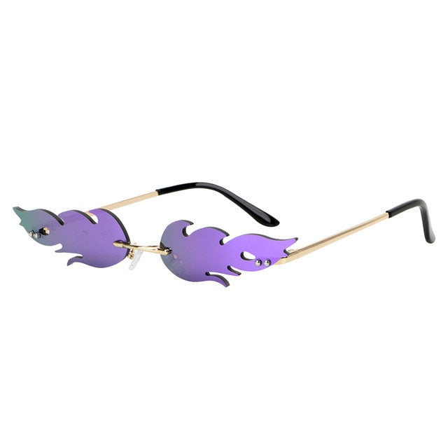 Rimless Wave Sunglasses