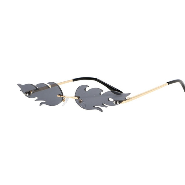 Rimless Wave Sunglasses