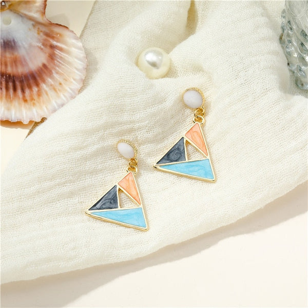 Vintage Matte drop Earrings