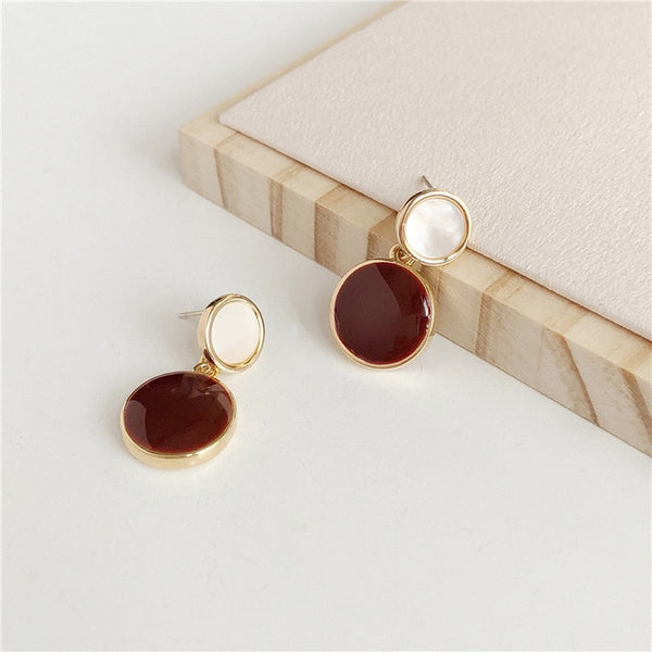 Vintage Matte drop Earrings