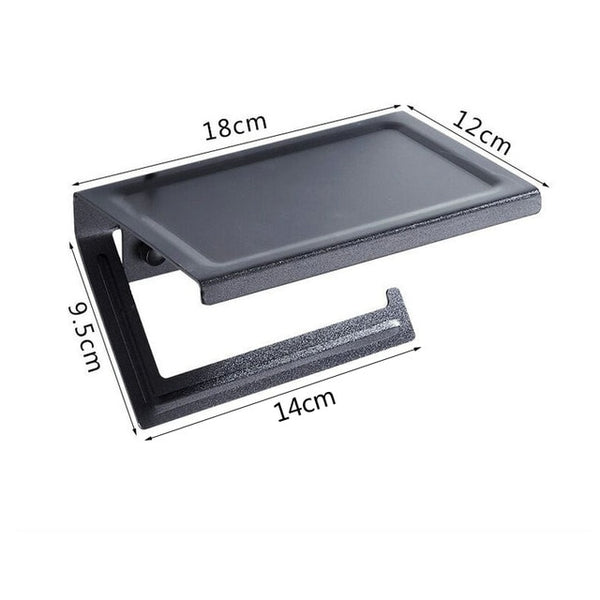 Black Paint Double Paper Holder