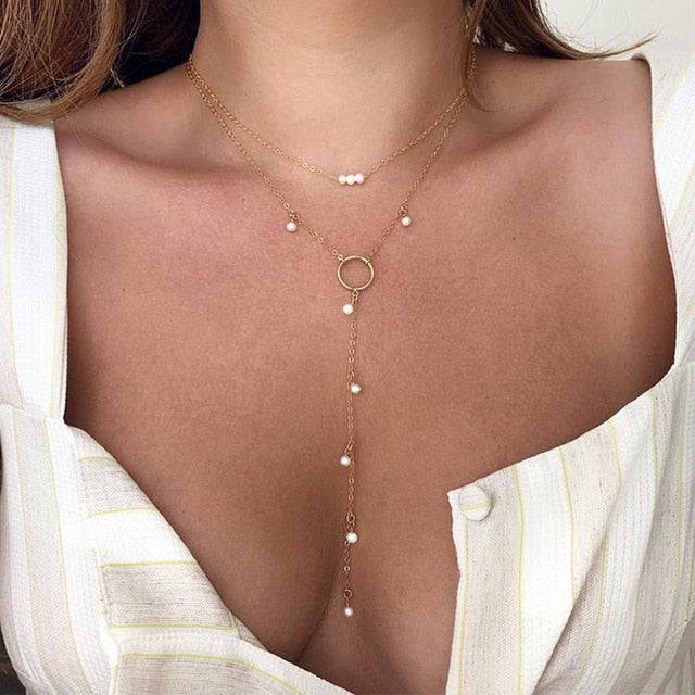 Choker Sweater Chain Jewelry