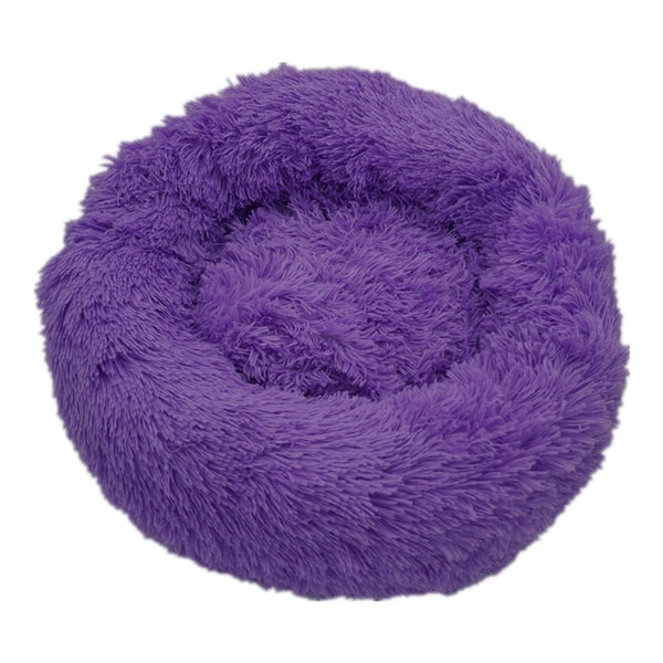 Pet Dog Round Long Plush Dog Beds for Large Dogs Pet Products Cushion Super Soft Fluffy Comfortable Cat Mat Supplies Accessories