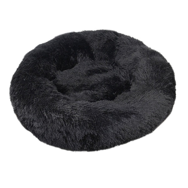 Pet Dog Round Long Plush Dog Beds for Large Dogs Pet Products Cushion Super Soft Fluffy Comfortable Cat Mat Supplies Accessories