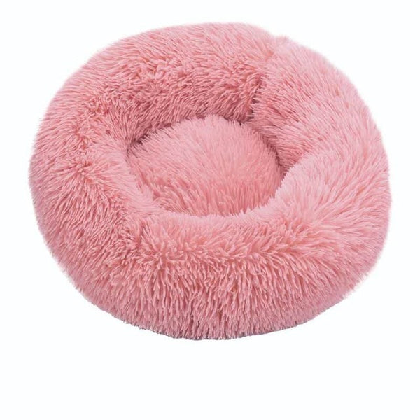 Pet Dog Round Long Plush Dog Beds for Large Dogs Pet Products Cushion Super Soft Fluffy Comfortable Cat Mat Supplies Accessories