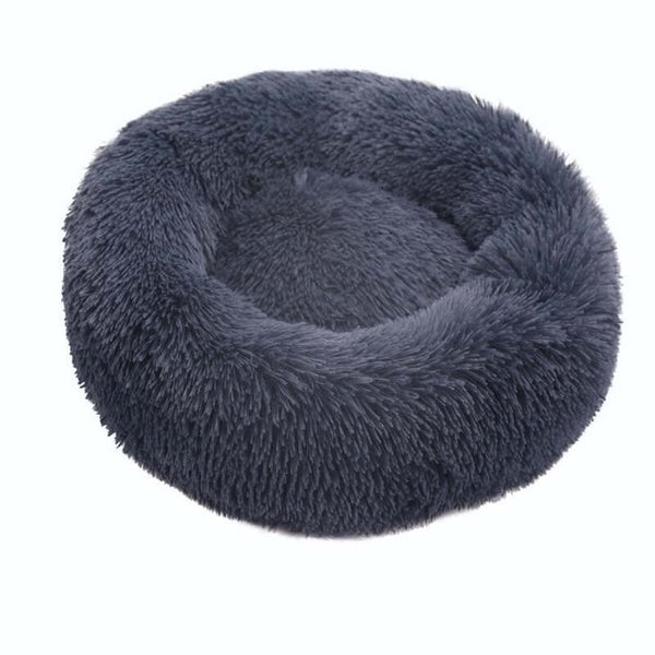 Pet Dog Round Long Plush Dog Beds for Large Dogs Pet Products Cushion Super Soft Fluffy Comfortable Cat Mat Supplies Accessories