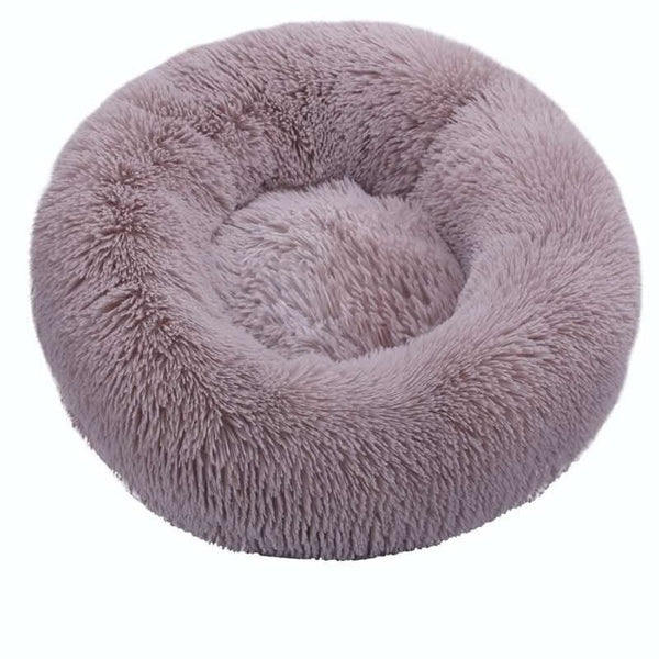 Pet Dog Round Long Plush Dog Beds for Large Dogs Pet Products Cushion Super Soft Fluffy Comfortable Cat Mat Supplies Accessories