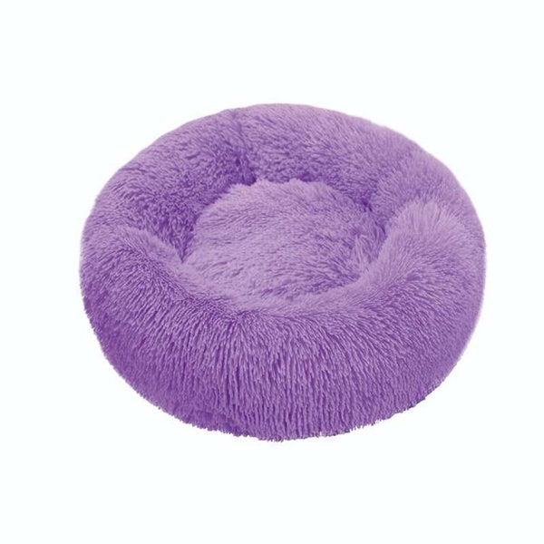 Pet Dog Round Long Plush Dog Beds for Large Dogs Pet Products Cushion Super Soft Fluffy Comfortable Cat Mat Supplies Accessories