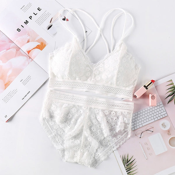 Transparent Lace Push-up Bra