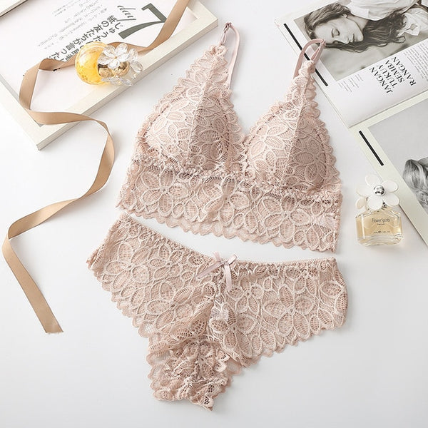 Transparent Lace Push-up Bra