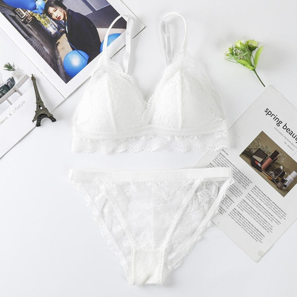 Transparent Lace Push-up Bra