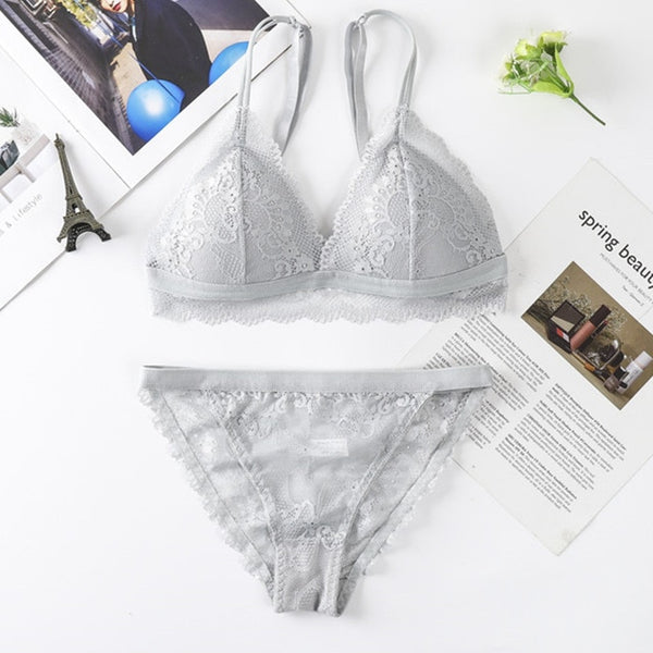 Transparent Lace Push-up Bra