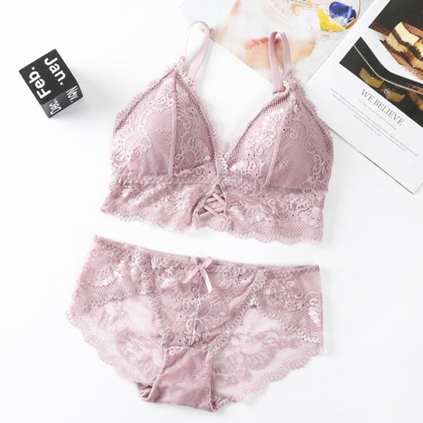 Transparent Lace Push-up Bra