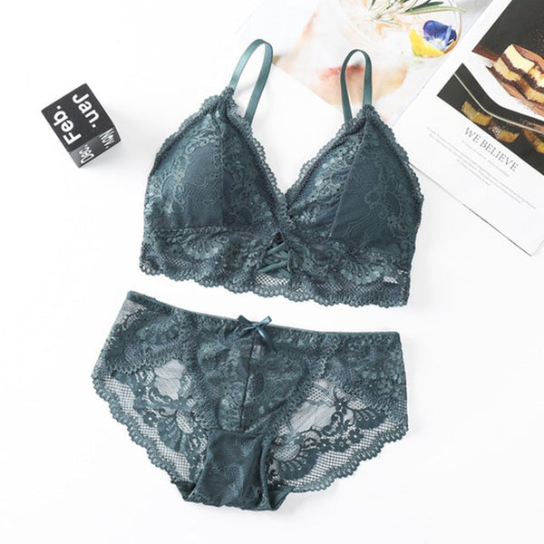 Transparent Lace Push-up Bra