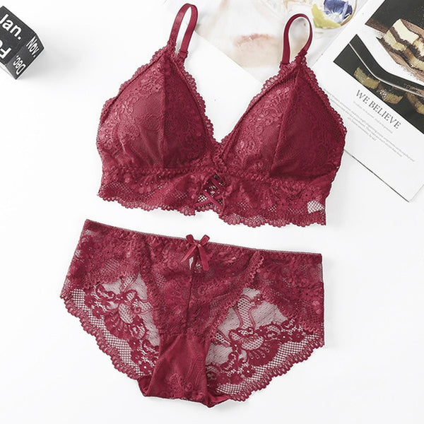 Transparent Lace Push-up Bra