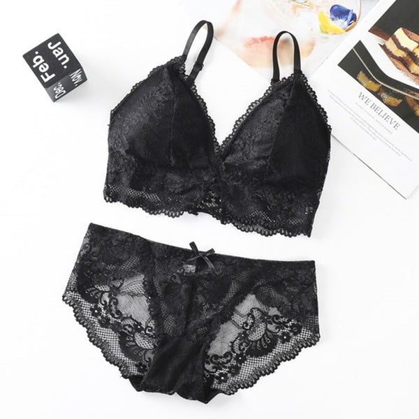 Transparent Lace Push-up Bra