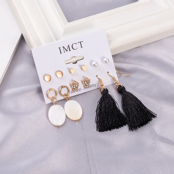 Korean Statement Heart Earrings