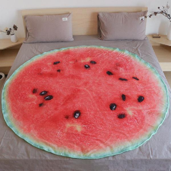 Burritos Tortilla Blanket Soft and Comfortable Giant Round Beach Blanket Novelty Soft Plush Food Tortilla Blanket for Adults