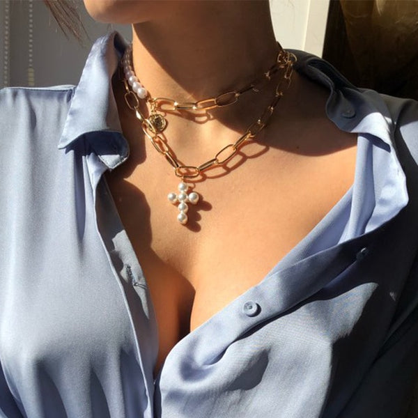 Choker Sweater Chain Jewelry