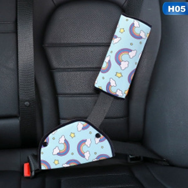 Car Seat Belt Adjustment Holder Seatbelt Padding Cover For Baby Child Kids Anti-Neck Safety Shoulder Positioner Shoulder Pad Kit