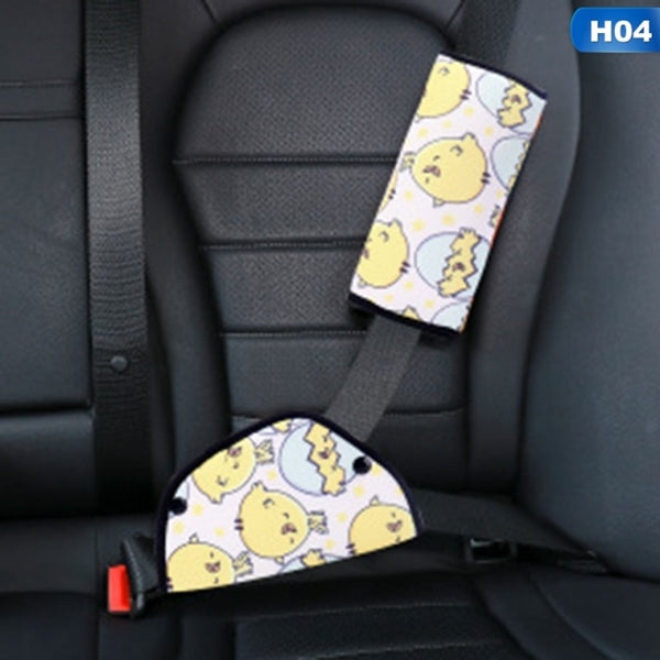 Car Seat Belt Adjustment Holder Seatbelt Padding Cover For Baby Child Kids Anti-Neck Safety Shoulder Positioner Shoulder Pad Kit