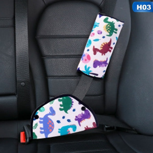 Car Seat Belt Adjustment Holder Seatbelt Padding Cover For Baby Child Kids Anti-Neck Safety Shoulder Positioner Shoulder Pad Kit