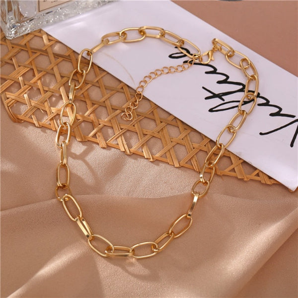 17KM Punk Multilayered Gold Trend Jewelry